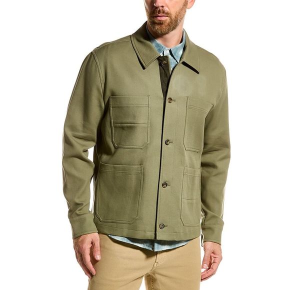 Vince Mens  Chore Jacket, Green - Picture 3 of 4
